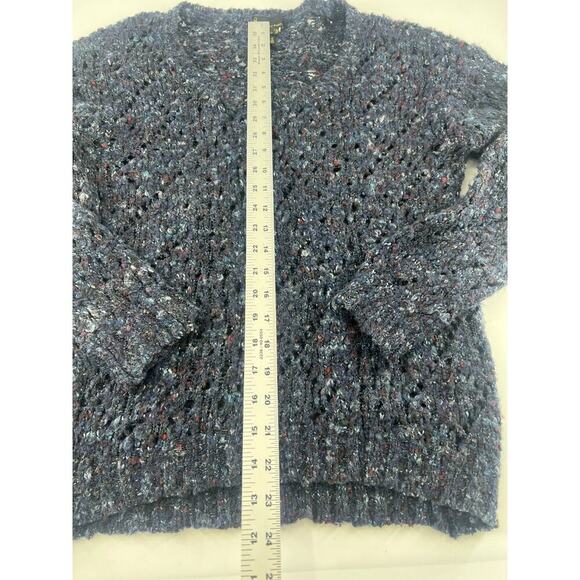 Jeans by Buffalo Sweater Womens Extra Large Navy Blue Knit Eloisa Long Sleeve - Picture 2 of 7